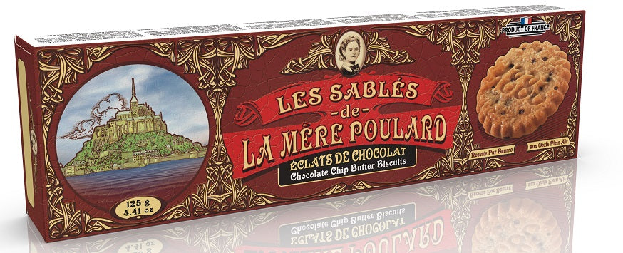Biscuiterie La Mère Poulard - 'Les Sables' Chocolate Chips Butter Biscuits