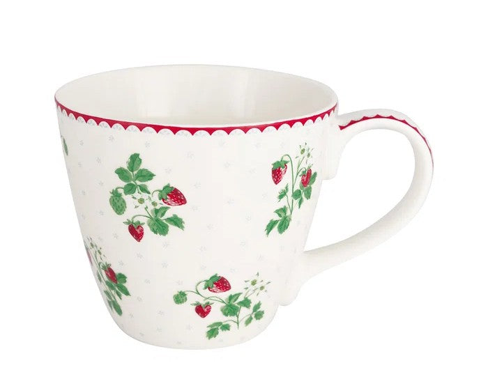 Te-mugg Berry vit med motiv