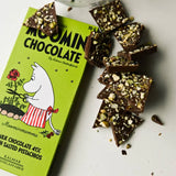 Moomimor - mjölkchoklad med saltade pistagenötter