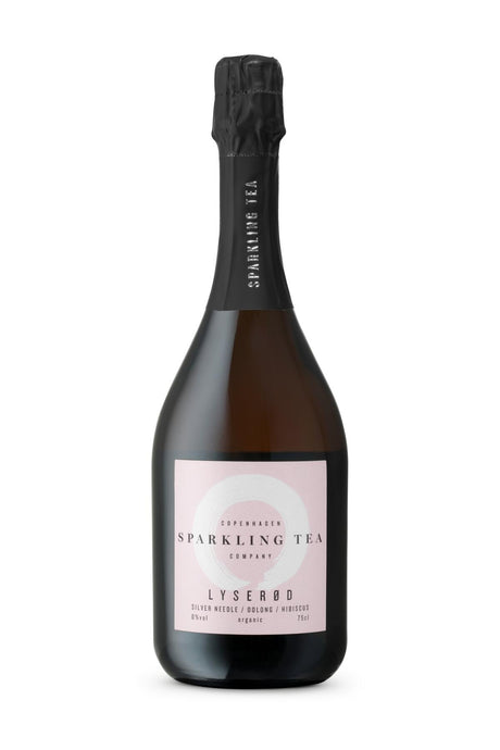 Sparkling Tea med røde bær - lyserød