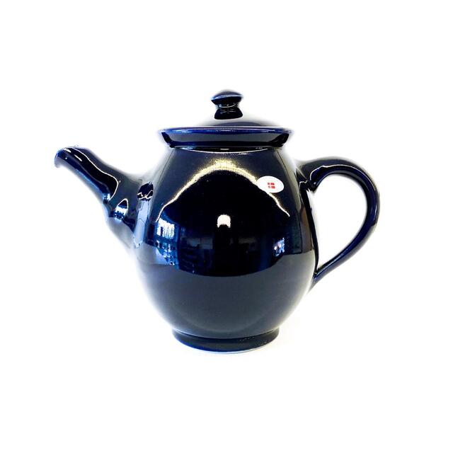Te-potter mørk blå-Kander fra Birkerød Pottemageri-nordic-tea.dk